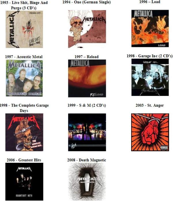 descarga gratis discografia completa metallica en 1 link Metallica-2